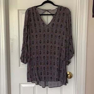 Patterned Bohemian Dress